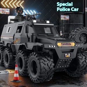Kid của âm thanh quán tính và ánh sáng off road xe Tám bánh bọc thép đặc biệt xe cảnh sát Giáo dục và giáo dục sớm Quà Tặng - Product Image 6