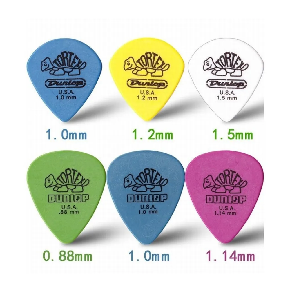 JELO PD-02 Delrin di piccole dimensioni prezzo di fabbrica Logo personalizzato Plectrum Plectrum accessori di colore 100 Pi gomma CN;GUA