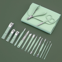 Kit de coupe-ongles pour manucure, 12 pièces, 16 pièces, vente en gros