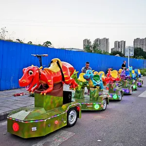 Shopping-centro recreativo para niños, tren de dinosaurios a la venta