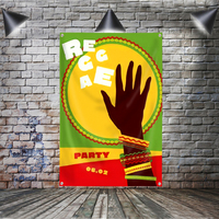 Bandera Decorativa con Diseño de León Rasta, Música Rock Reggae Jamaica, Decoración de Pared para el Hogar, 4 Ojales en las Esquinas, 3x5 Pies