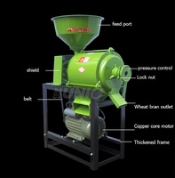 Moulin électrique Commercial à quatre moulins pour aliments secs, piment, poivre noir, riz, blé, maïs, Grain, maïs
