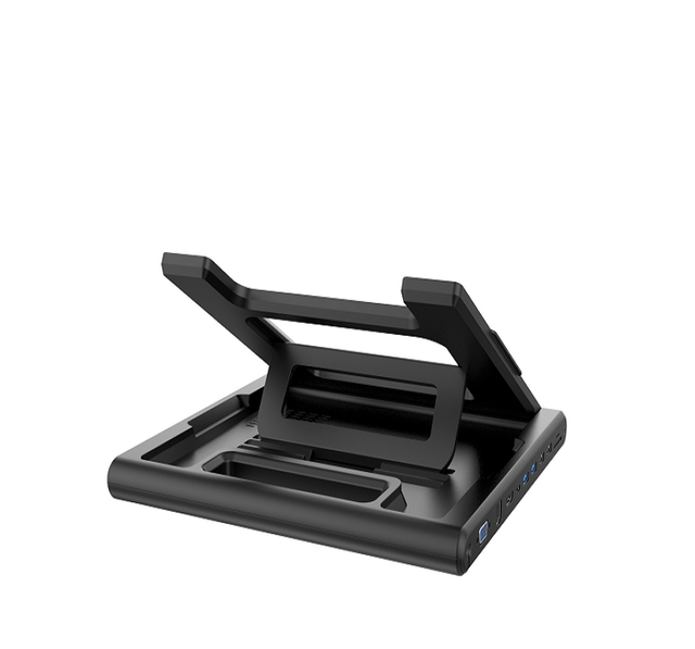 HUB with USB 2.0+3xUSB 3.0 HDM I VGA RJ45 PD SD/TF Card Reader 12 in 1 Type C Adapter Laptop Stand