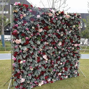 Professional Grade Photography <b>Artificial</b> Flower Wall Dense Petal Layout Wedding Photo Booth Backdrop Decor - Product Image 1