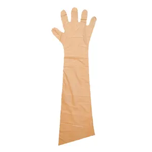 Hot Sale Factory Price Einweg Schulter lange lange Ärmel Arm Kunststoff Poly Handschuhe LDPE Veterinär handschuhe für Rinder Tier