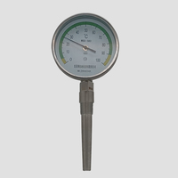 150mm Stainless Steel Adjustable Bimetal Thermometer with Sleeve