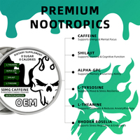 Sachets en gros d'usine de poudre nootropique aux champignons, Sachets personnalisés de mélange de champignons énergisants Ultra, Menthe fraîche