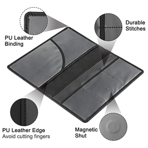 Étui pour accessoires de compartiment de camion avec fermeture magnétique pour permis de conduire, cartes, <span class=keywords><strong>carte</strong></span> <span class=keywords><strong>grise</strong></span> et assurance - Product Image 5