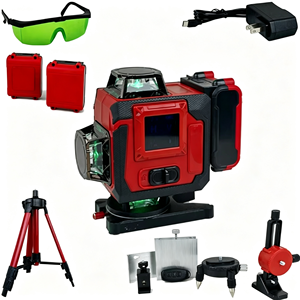 Niveau laser auto-nivelant ± 3 °   Kit d'outils électriques avec niveau laser vert précis réglable 16 croix 520 mm - Product Image 1