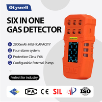 Détecteur de fuite de gaz multi-gaz IP66 portable, capteur de surveillance de gaz combustibles et toxiques NH3, CH4, H2S, CO, CO2, O2