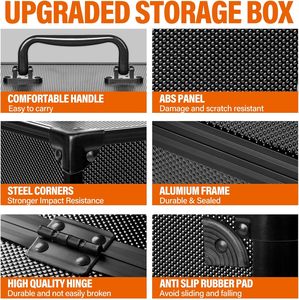 Trong Kho Nhôm Trường Hợp Thể Thao Lưu Trữ Thẻ Trường Hợp Chơi Thẻ Xếp Hạng Tấm Hộp Mtg Top Loader Chủ Thẻ Trường Hợp Khó khăn Cho Collector - Product Image 5