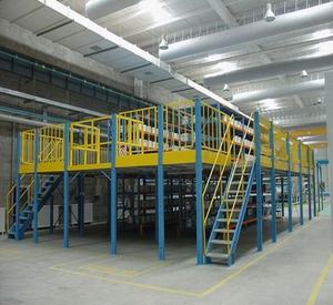 מבנה פלדה יציב אחסון משטחים מתכת עמיד חובה כבדה מרזאנין - Product Image 5