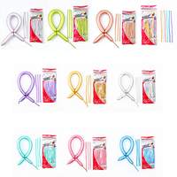 100 pièces/sac 260 Magic Weaving Twist Chrome Metallic Long Latex DIY Birthday Party Wedding Long Balloon