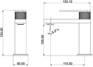 Grifo mezclador comercial industrial resistente con construcción de acero inoxidable y uso profesional - Product Image 2