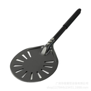 Pizza Shovel 6 Inch Round Perforated Anodized Aluminum Non Slip For Oven Baking And Transfer Home Use - Product Image 3