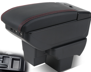 Reposabrazos para Coche con Diseño de Cargador USB de Doble Capa, en Cuero PU Negro, para <span class=keywords><strong>Volkswagen</strong></span> <span class=keywords><strong>Polo</strong></span> 2020-<span class=keywords><strong>2023</strong></span> - Product Image 5