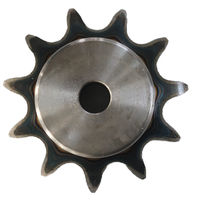 Pignon de chaîne à rouleaux double rangée 12 dents en acier C45, norme ISO, de l'usine chinoise de pignons Duplex 08B-2