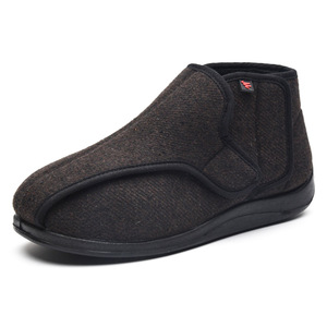 Zapatos cálidos de invierno para diabéticos para hombre, plantilla con forma de memoria, antideslizante, suave, punta redonda, ajustable, ancha - Product Image 6