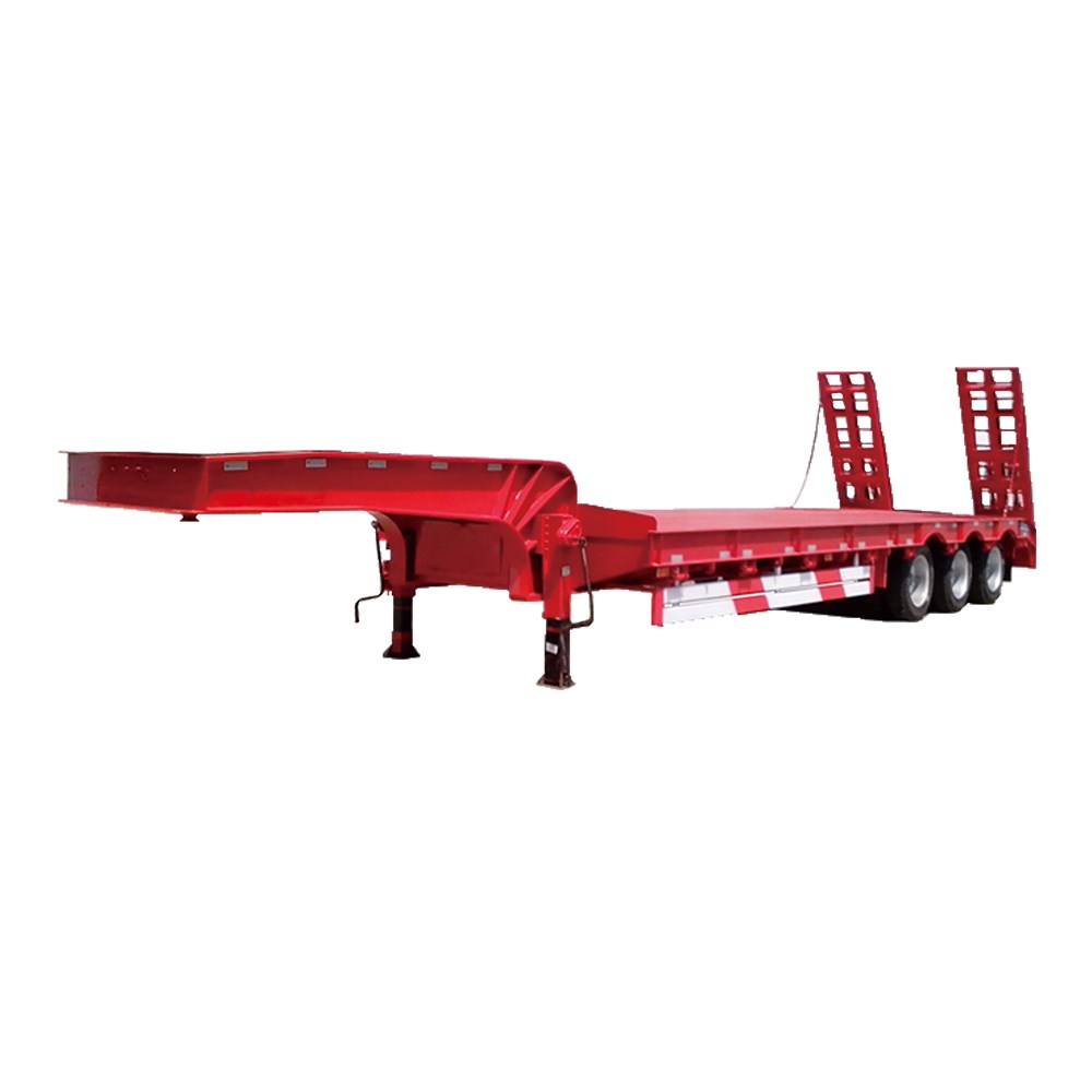 duty hydraulic 3 axles low bed semi-trailer/head truck trailer