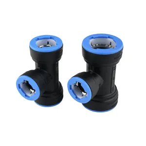 push in air fittings Quick connection PiPe Fittings one step fast install paired with DN 25 to DN 32 HDPE PE and PVC pipes