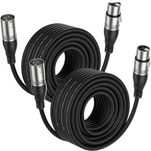 מחבר אודיו 3P נחושת איכותי, כבל מיקרופון XLR זכר לנקבה 3 פינים, 5 מטר 4 מטר 3 מטר - Product Image 4