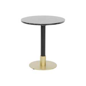 TABLE D'APPELI METAL MARBRE 45X45X51 NOIR Prof. 45 - Product Image 3