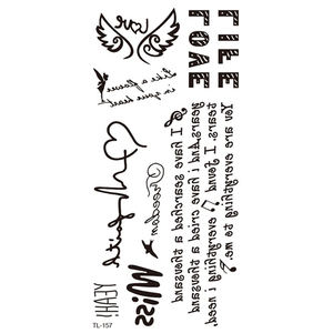 Bxtas-tatouages temporaires café, étiquettes, amour, cœur, battement de lune, chats, ange, Totem, sirène, <span class=keywords><strong>tatouage</strong></span> <span class=keywords><strong>temporaire</strong></span>, TL157 - TL162 - Product Image 2