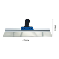 Lame d'écumage en acier inoxydable de qualité industrielle de 18 pouces, couteau à mastic, grattoir pour cloisons sèches, outil de soudage pour spatule murale