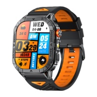 Reloj Inteligente Unisex K70A con Monitorización de Salud, Pantalla Cuadrada, Batería de 4 Días, FitCloudPro, AMOLED, IP68, Resistente al Agua, Bluetooth, Contesta Llamadas, Música, Brújula