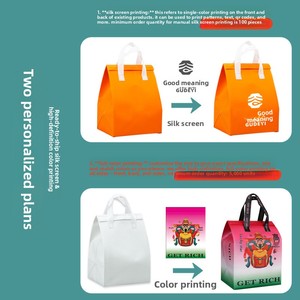 Sac isotherme vierge en feuille d'aluminium avec impression couleur et logo personnalisé pour barbecue, écrevisses, thé au lait - Écologique et résistant à la chaleur - Product Image 3