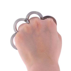 Work Record Self Defense <strong>Ring</strong> 2 <strong>Rings</strong> 4 <strong>Rings</strong> Alloy <strong>Knuckle</strong> <strong>Duster</strong> Outdoor Use - Product Image 4