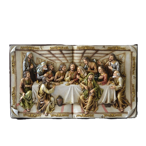 Estilo religioso 3D Ultima Cena imagen decoración del hogar escultura <span class=keywords><strong>de</strong></span> pared Modelo <span class=keywords><strong>de</strong></span> la Última Cena resina <span class=keywords><strong>Navidad</strong></span> decoración del hogar - Product Image 1
