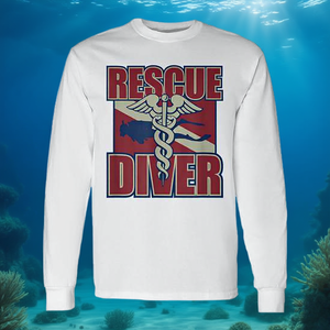 Camiseta de manga larga Rescue Diver, equipo de natación y buceo - Product Image 3