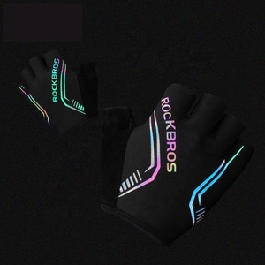 Nouveauté OEM Gants de vélo d'extérieur très réfléchissants et antidérapants Coussin en gel pour support de poignet à demi-doigt Écran tactile pour Smartphone Unisexe - Product Image 3