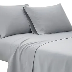 批发高品质100% 棉TC300平纹酒店散装枕套床单套装
