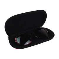 Estuche para gafas de sol de Material Oxford, estuche de viaje seguro con cierre de cremallera, forro suave, color rojo, EVA