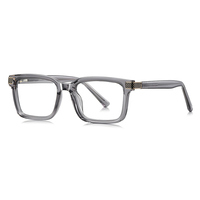 Montura de Gafas Cuadradas de Moda para Hombre, Gafas con Bloqueo de Luz Azul, Diseño de Marca, Lentes Ópticas para Miopía y Lectura, TR90