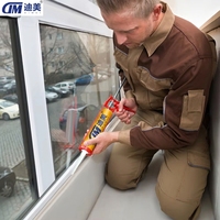 Scellant silicone acétique résistant aux intempéries, imperméable, à séchage rapide, colle pour la construction et le transport, forte adhérence