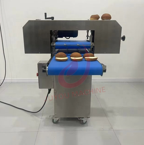 Trancheuse à <span class=keywords><strong>pain</strong></span> à sandwich horizontale à grande vitesse, machine à couper les pains en deux, trancheuse automatique pour hamburgers et hot-dogs - Product Image 3