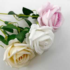 Roses artificielles en soie, fleurs de simulation de 50 cm de haut, décoration de mariage et de maison - Product Image 2