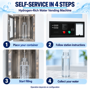 Distributeur d'eau hydrogénée en libre-service 24h/24 <span class=keywords><strong>avec</strong></span> <span class=keywords><strong>générateur</strong></span> d'hydrogène moléculaire pour projets <span class=keywords><strong>de</strong></span> remplissage commercial - Product Image 3