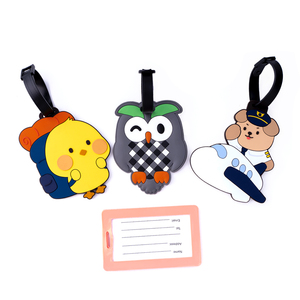 핫 도매 여행 방수 <span class=keywords><strong>PVC</strong></span> 고무 백팩 가방 선물 수하물 태그 - Product Image 5