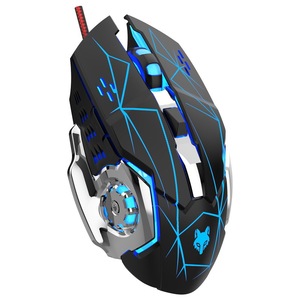 Ratón para juegos Ajazz con cable USB RGB retroiluminado, 6 botones, 1 rodillo, ergonómico para mano derecha, para PC y portátil - Product Image 4