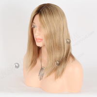 Petit bonnet le plus naturel 21.5 meilleurs vrais cheveux diverses couleurs luxe extrémités épaisses cher sans colle haut en soie perruque à double tirage