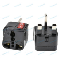 Adaptateur de prise universel vers prise britannique, multiprise avec interrupteur principal LED Wonpro WSA-7