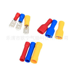 Terminaux à sertir pour ingénierie chimique, 0-6 mm, style européen, raccords isolés, connecteurs de fils de 6,3 mm, lot de 222 pièces - Product Image 2