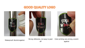 Fábricas chinas personalizadas Die Cast Name logo Etiqueta de producto de metal personalizada para insignia de bicicleta eléctrica plegable - Product Image 3