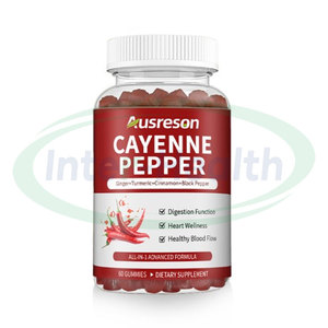 Bổ sung sức khỏe <span class=keywords><strong>capsaicin</strong></span> <span class=keywords><strong>Cayenne</strong></span> Pepper Gummies ausreson Halal <span class=keywords><strong>Cayenne</strong></span> hạt tiêu chiết xuất Gummies - Product Image 1