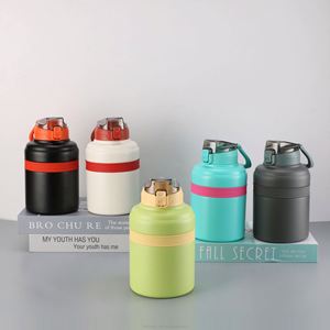 Outdoor Sports Custom 40Oz Big Double Wall Thermos Vacuum Flasks Stainless Steel Insulated Foldable Silicone Collapsible Bottles - Product Image 5