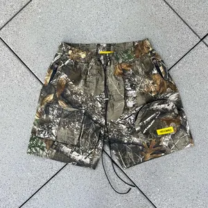 Custom Gym Shorts For Men Nylon Waterproof Fabric Streetwear Casual Real Camo Real Tree Print Cargo Shorts